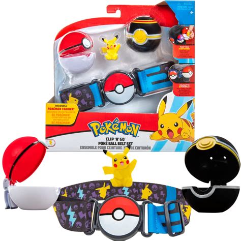 Buy Pokemon Clip And Go Belt Set Pikachu Pokemon Balls 1 X 5 Cm