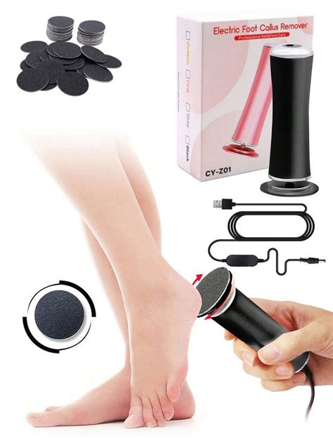Electric Foot Grinder Callus Remover, Foot File With 60pcs Replaceable ...