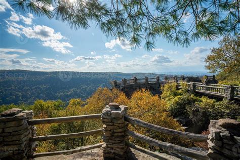 Coopers Rock state park overlook over the Cheat River in West Virginia with fall colors 7221068 ...