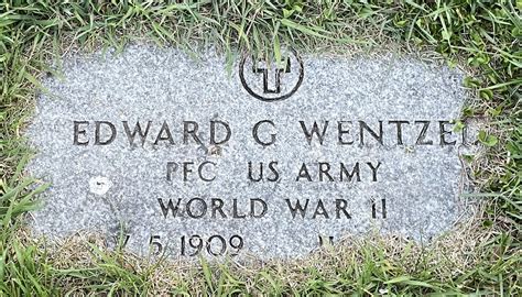 Edward George Wentzel Homenaje De Find A Grave