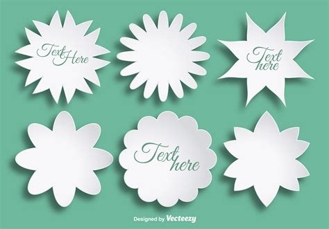 Abstract paper flowers for text 108165 Vector Art at Vecteezy