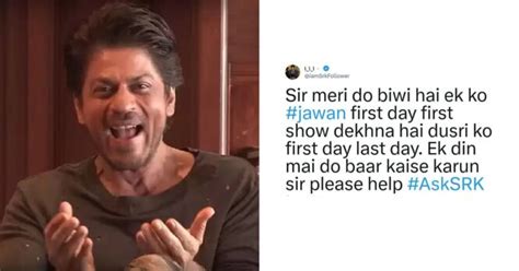 Shah Rukh Khan Gives Witty Reply To Fan Who Shares Wife Problems With Him