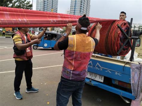 Usai Aksi Bela Palestina Ulos Meter Terbentang Di Monas