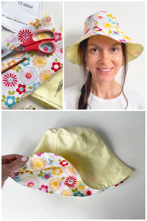 Reversible Bucket Hat Sewing Pattern And Instructions Super Etsy