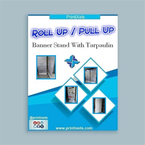 Roll Up / Pull Up Banner Stand With Tarpaulin | Printixels™ Philippines