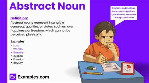 Abstract Noun 30 Examples Definition Types List Uses