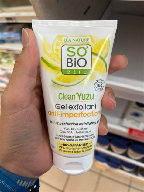 So Bio Tic Clean Yuzu Gel Exfoliant Anti Imperfections Inci Beauty