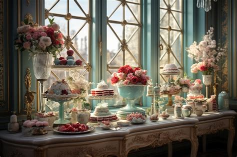 Premium Photo Decadent Bliss Dessert Table Wonders