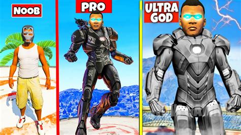 UPGRADING NOOB FRANKLIN BLACK IRON MAN INTO ULTRA GOD FRANKLIN BLACK