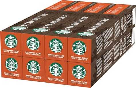 Starbucks Breakfast Blend By Nespresso Torréfaction Ambrée Capsules De Café Total 80 Capsules