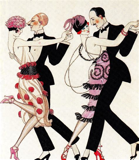 1920 S Flappers And Dandies Dancing Art Deco Fashion Masterpieces By Gordon Kerr 2012 Please