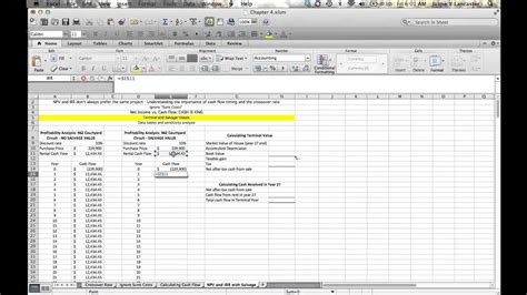 Chapter 4 Npv And Irr With And Without Salvage Value Youtube