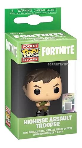 Funko Pop Llavero Fortnite Highrise Assault Trooper Original