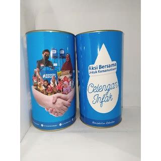 Jual celengan kaleng custom design infak custom design untuk souvenir