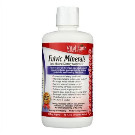 Vital Earth Minerals Fulvic Mineral Complex 32 Fl Oz 1 Pack 32 Ounce Kroger