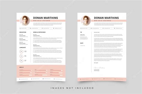 Premium Vector Cv Resume Template