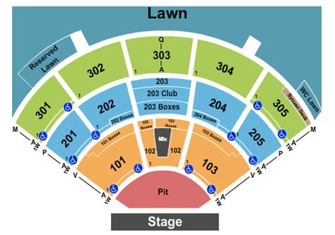 North Island Credit Union Amphitheatre Seating Chart | Star Tickets