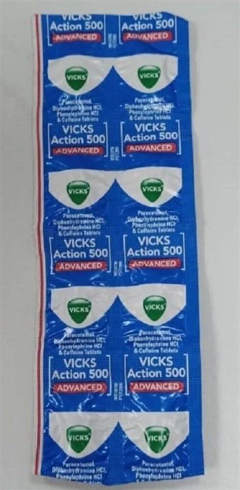 Vicks Action 500 Advanced Tablets At Best Price In Thoothukudi By