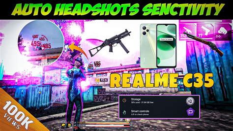 Realme C Free Fire New Headshots Settings Headshots Rate