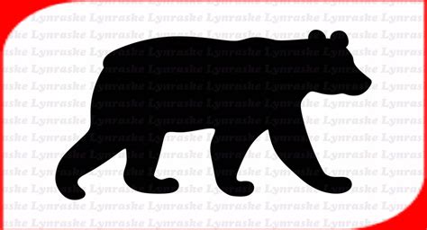 Black Bear Silhouette Svg Svg Dxf Cricut Silhouette Cut File