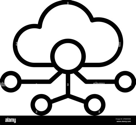 Api Cloud Network Icon Outline Api Cloud Network Vector Icon For Web