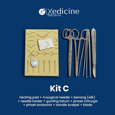 Jual Xedicine Hecting Suture Kit C Shopee Indonesia