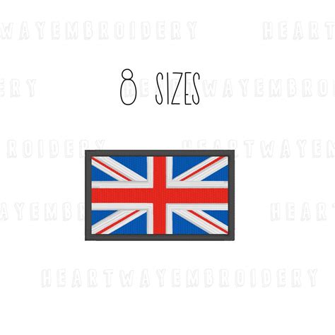 Union Jack Embroidery Design Sizes Flag Patch Embroidery United