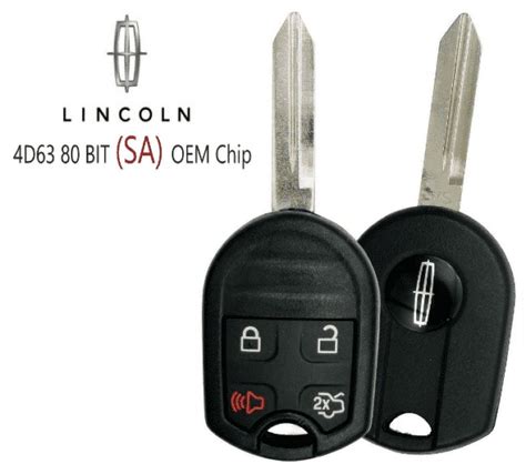 New Lincoln Button Remote Head Key Sa Bit Oem Chip Cwtwb U Vls