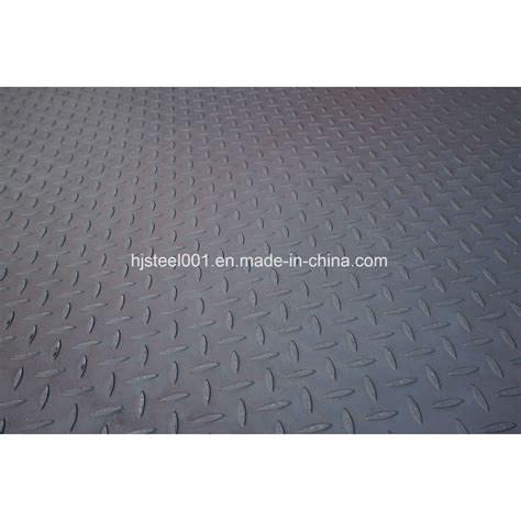 A Ss Q B Hot Rolled Checker Chequer Chequered Steel Sheet Chequered Steel Plate And
