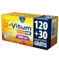 D Vitum Forte Max 4000 j m K2 MK 7 witaminy D i K dla dorosłych x120