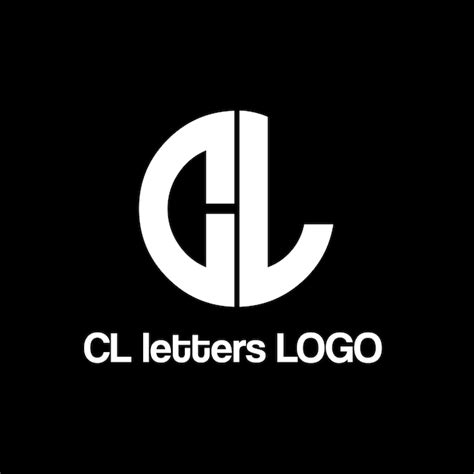 Diseño del logotipo vectorial de letras cl Vector Premium