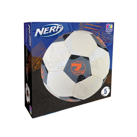 Nerf Neoprene Soccer Ball Blackwhite Size 5 Blaster Time