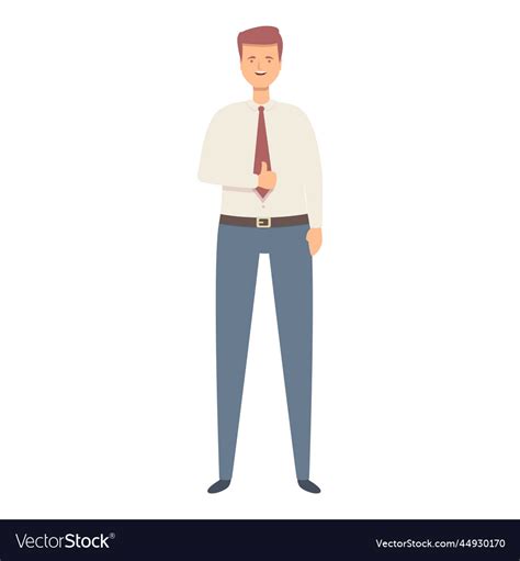 Business manager icon cartoon office Royalty Free Vector