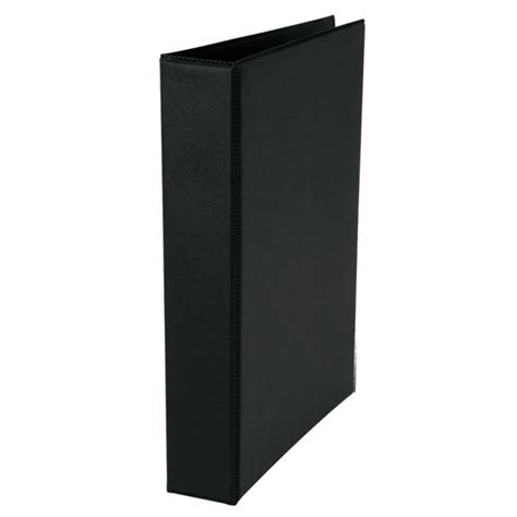 Fichário em PVC cor Preto Revestido Cristal Tamanho Oficio 255mm x