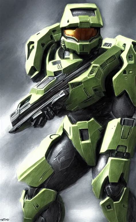 Master Chief From Halo Concept Art Photo Highly Stable Diffusion