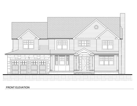 Front Elevation 728 Tamaques Way Westfield Nj Premier Design Custom Homes