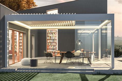 Sunroom Oskura XL Modern Pergola I Aluminium AllVy Uterum AB