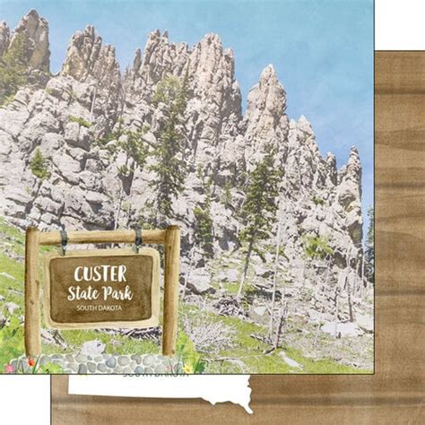 Scrapbook Customs America The Beautiful Custer State Park South Dakota