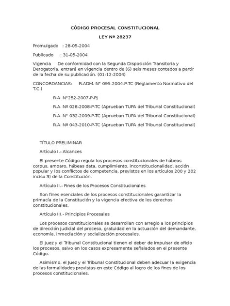 Pdf C Digo Procesal Constitucional Peruano Dokumen Tips