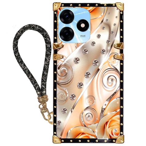Tyh 外殼來自 Infinix HOT 30 Play HOT30i 手機殼時尚印花圖案帶手繩防震套 蝦皮購物