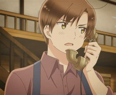 An Anime Character Talking On The Phone