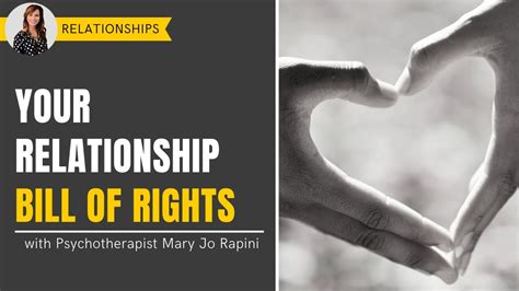 Your Relationship Bill Of Rights Youtube