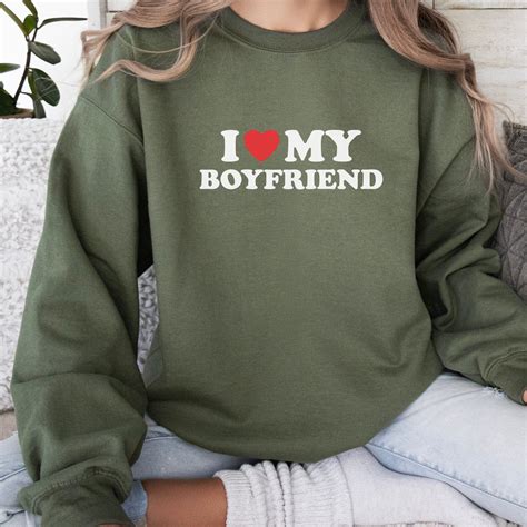 I Love My Boyfriend Shirt I Love My Boyfriend Relationship T Valentines Day Statement