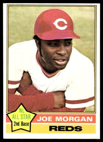 1976 Topps Baseball Joe Morgan Cincinnati Reds 420 EX MT EBay