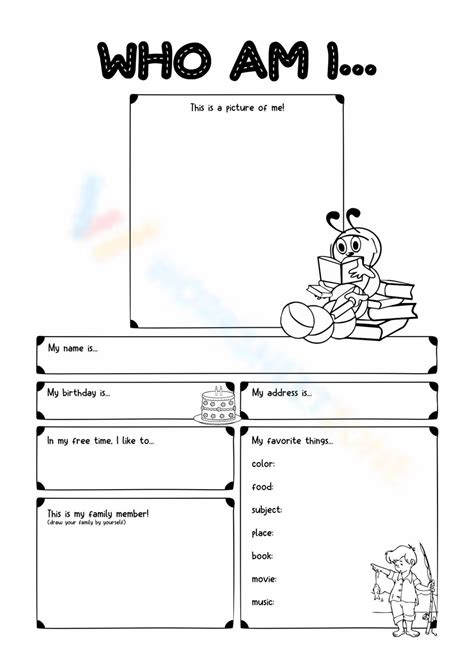 30 Free Who Am I Worksheet Collection For Students Worksheets Library