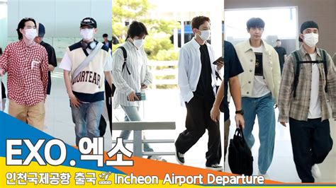 풀버전 엑소 EXO 공항 안전 잘 지켜 준 EXO L 엄지척 출국 ICN Airport Departure 23