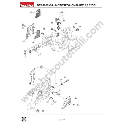 Makita Spare Parts For Chainsaw DCS5200I