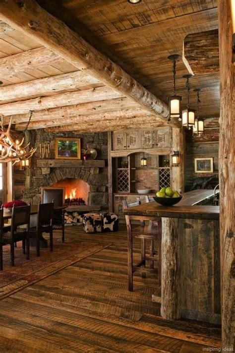 Rustic Log Cabin Interior