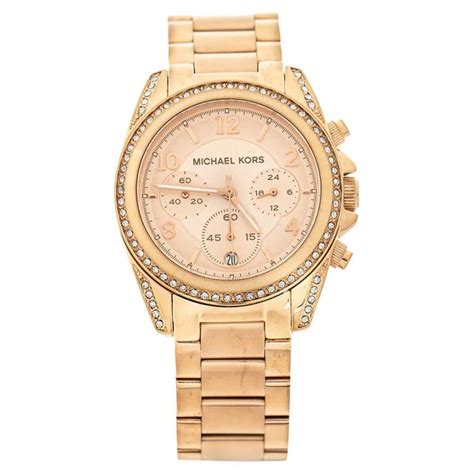 Michael Kors Rose Gold Tone Stainless Steel Blair Chronograph MK5263