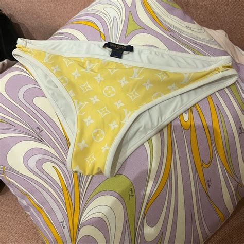 Louis Vuitton Swim Louis Vuitton Yellow Monogram Logo Bikini Swim Suit Poshmark